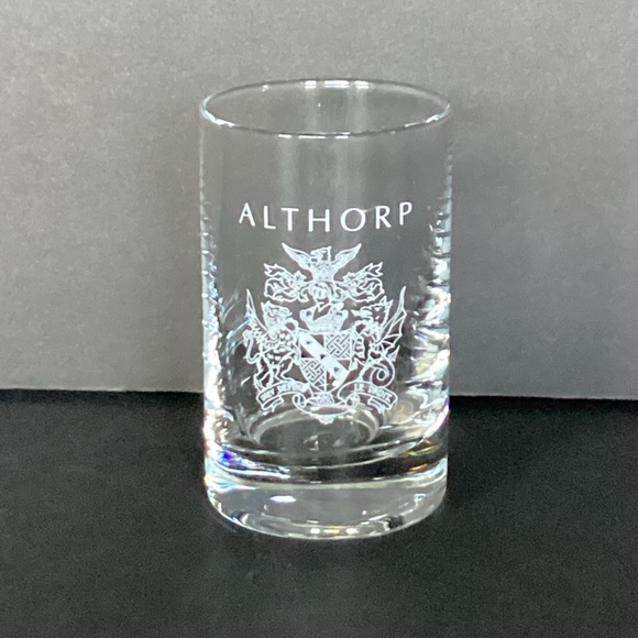 Althorp Other - Althorp Charles Spencer 9th Earl Coat Of Arms Souvenir Shot Glass